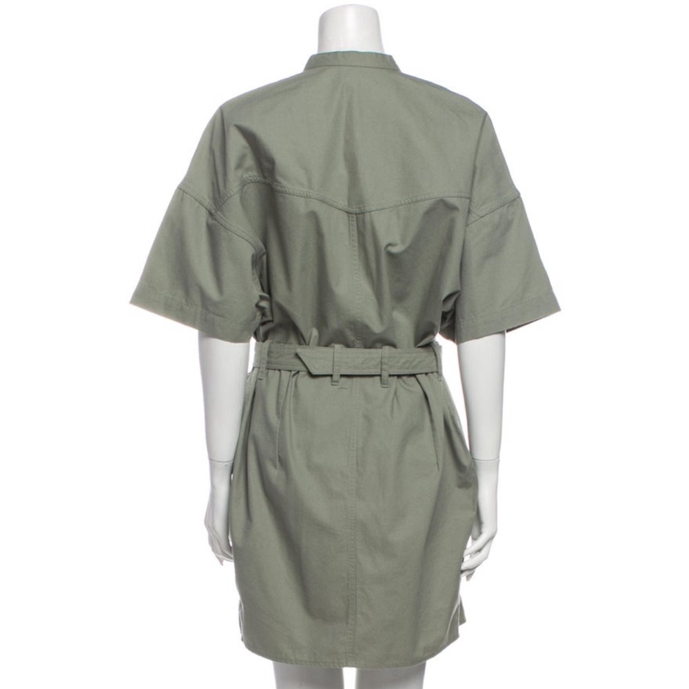 Isabel Marant Sage Green Utility Shirt Mini Dress - Picture 5 of 5